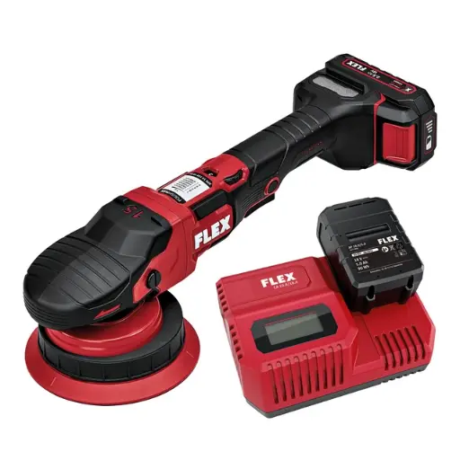 [-] Flex Poliermaschine Akku Exzenter XFE 18V Set - XFE 15 150 18-EC Set