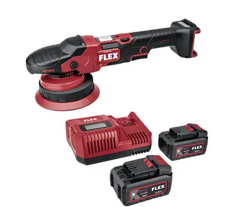 [534.662 (ersetzt 533021)] Flex XFE 2 15 18-EC Set Akku-Exzenterpolierer mit Freilauf 18 V